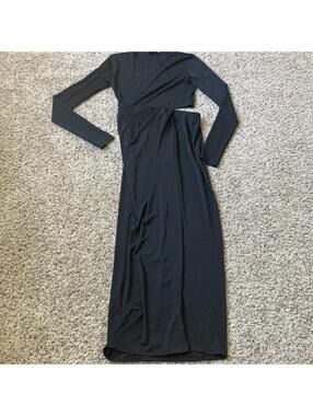 The Andamane Womens Black Long Sleeve Midi Dress Size 42 €395